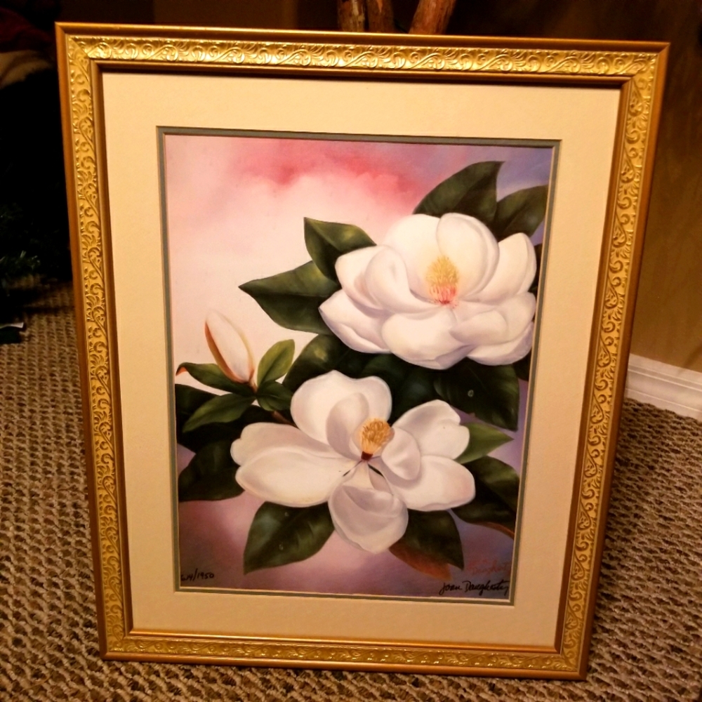 Magnolias Fine Art Signed and Numbered by Joan Daugherty